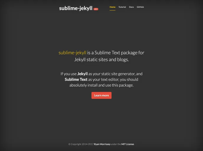 Sublime Jekyll screenshot