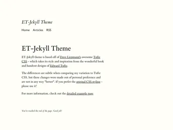 ET Jekyll screenshot