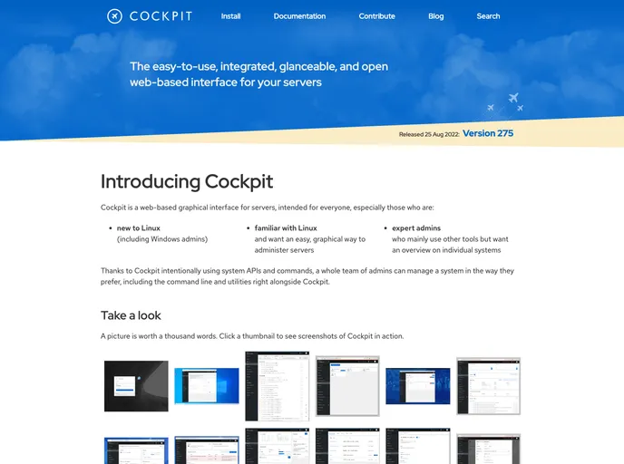 Cockpit Project.github.io screenshot