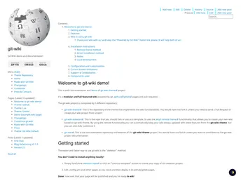 Git Wiki Theme screenshot