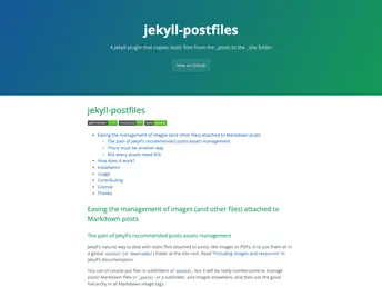 Jekyll Postfiles screenshot