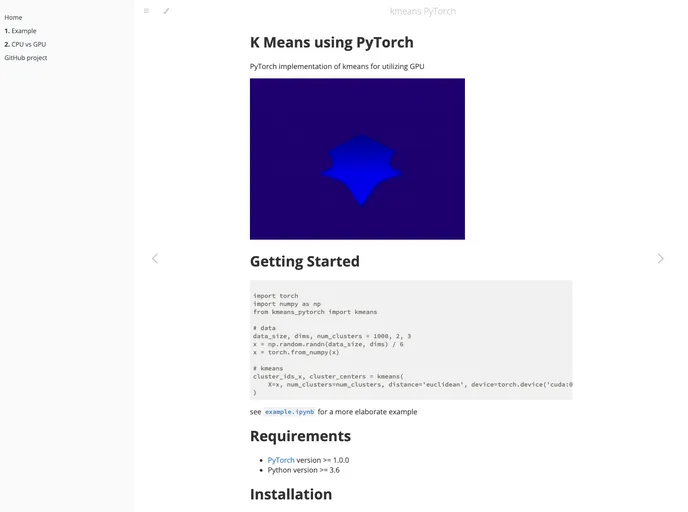 Kmeans_pytorch screenshot