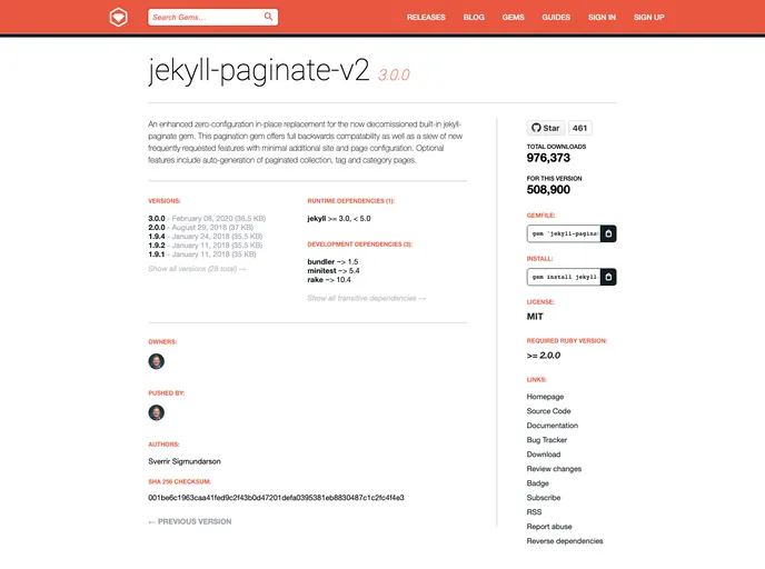 Jekyll Paginate V2 screenshot